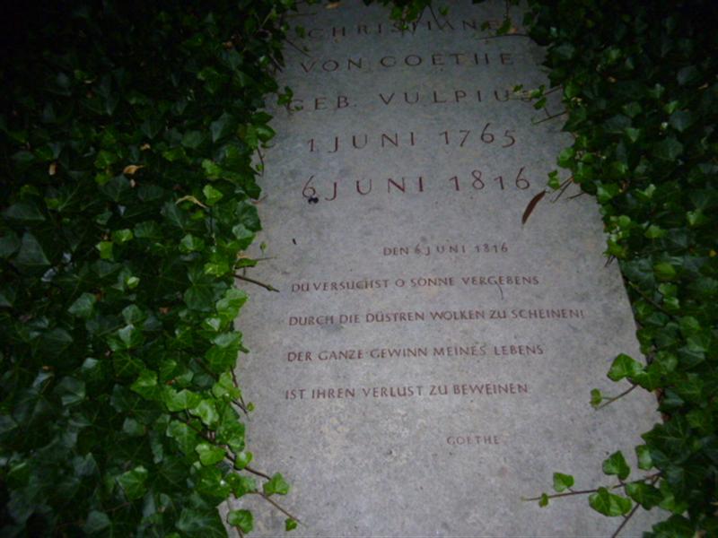 Grab von Christiane Vulpius
